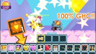 Using 8000 GBC to 40 Well of Love for 100% GHC Chance!! OMG!! | Growtopia