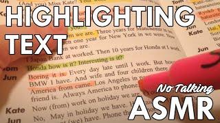 Lofi ASMR | Highlighting Text From a Book with Markers - No Talking