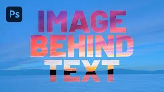 How to Put an Image Behind Text in Photoshop