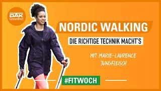 So geht Nordic Walking richtig! | #fitwoch | DAK-Gesundheit