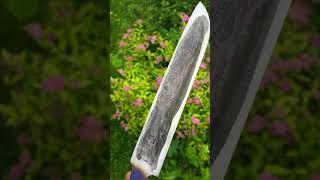 Big 19cm forged bearing steel yakut knife blade. Sharp as F Knives.