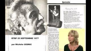 Interview  Brassens à Bobino par Michèle Cédric 25 sept 1976