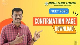 Download Confirmation Page - NEET 2025 Correction Window Issues - NEET 2025 Latest Updates