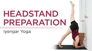 Iyengar Yoga-Headstand Preparation|Intermediate Iyengar Yoga