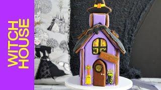 How to Make WITCH'S GINGERBREAD HOUSE FOR HALLOWEEN by HANIELA'S