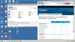 Spybot Search & Destroy Malware Removal Test