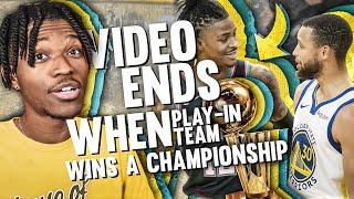 the video ends when a PLAY-IN team wins the NBA Finals in NBA 2K22