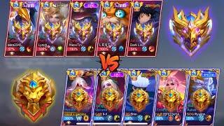 TOP GLOBAL HANABI VS ENEMY TOP GLOBAL HERO AND HIGH RANK ( SABER TARGET LOCKED ME ) WHO WILL WIN?!