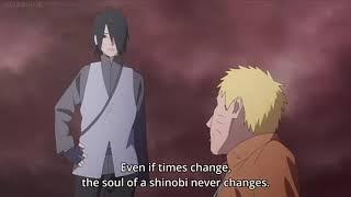 Adult Sasuke calls Adult Naruto a loser - Boruto Episode 65