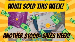 Over $1000 in sales this week on Poshmark, Mercari,  and Ebay!