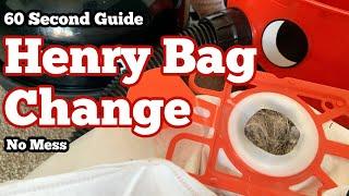 How To Change Henry Hoover Bag.. No Mess | 60 Second How to Guide