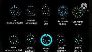 Lume Collection Watch Oris Longines Mido SanMartin Wise Seiko Undone