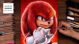 Drawing Sonic the Hedgehog 2 - Knuckles [Drawing Hands]