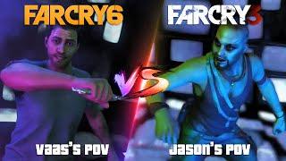 Far Cry 6 vs Far Cry 3 - Vaas Death Scene Comparison - POV Sync