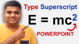 How to Superscript Text in PowerPoint