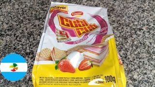 Gaona Cubicub sabor Frutilla con Crema Obleas Rellenas - Strawberry and Cream Filled Wafers