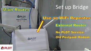 How I use Old PLDT modem as external router or WiFi Repeater