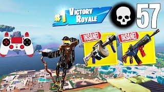 57 Elimination Solo Squads Gameplay "Build / Zero Build" Wins (Fortnite Chapter 4 Season 4)