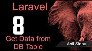 Laravel 8 tutorial - Database configuration and Fetch Data