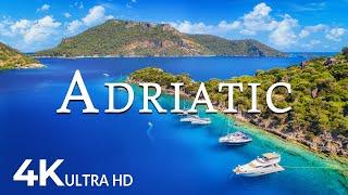 FLYING OVER ADRIATIC (4K UHD) - Soothing Music Along With Beautiful Nature Video - 4K Video Ultra HD