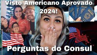 VISTO AMERICANO APROVADO DE PRIMEIRA 2024/QUAIS FORAM AS PERGUNTAS.