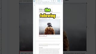#shorts How to move images in Google Docs
