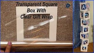 DIY Transparent Square box | Easy birthday party decorations in 30 min