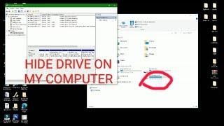 How to hide drive on my computer