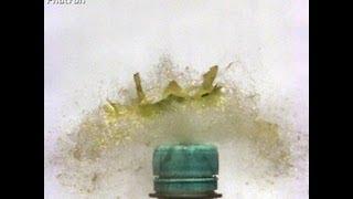 high speed video showing ballistic testing with a grape - compilation