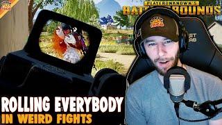 Rolling Everybody in Weird Fights ft. HollywoodBob, VSNZ, & CDome | chocoTaco PUBG Squads Gameplay