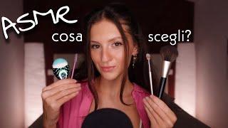 ASMR | Quale Pennello Scegli?  Mic Brushing, Hand Movements & Mouth Sounds 