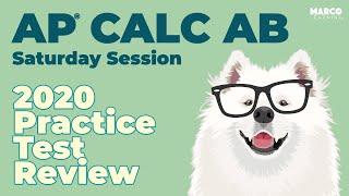 AP Calculus AB 2020 Practice Test Review with Michelle Krummel