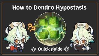How to Dendro Hypostasis | How to Genshin #1