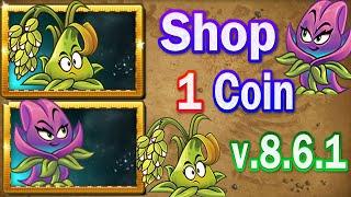 Plants vs Zombies 2 - Shop 1 Coin New Plants Stickybomb Rice vs Hocus Crocus  1.000.000 Seedpackets