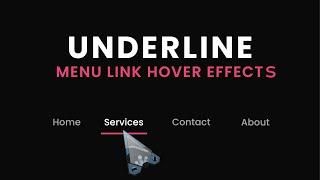 How to Draw Underline Link Hover Effect | HTML & CSS