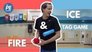 PE Games: Fire and Ice Tag Game With Throwing and Catching