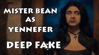 Yennefer's magic transformation into Mr. Bean [DEEP FAKE]
