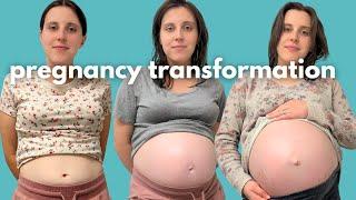 Pregnant Big Belly Transformation | Week by Week Bump Progression