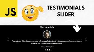 How to Create a Responsive Testimonials Slider (w/ Tiny-slider) - HTML, CSS & JavaScript