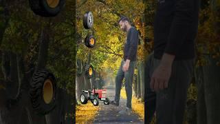 Wheel to tractor jcb truck funny vfx magic #shorts​​​ #youtube​​​