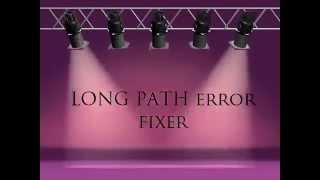 error copying file or folder the path is too deep. Try LongPathTool.com