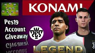 Ronaldo Account Giveaway and opening old account (PES 2019 MOBILE)