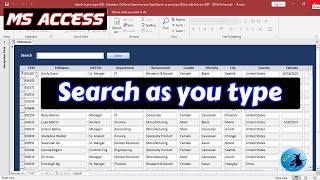 SEARCH WHILE TYPING | Multi Field Search Form in Ms Access | Rover