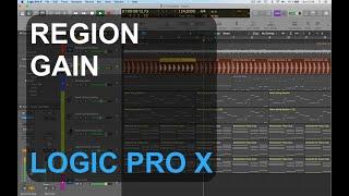 Region gain / Volume : LOGIC PRO X : SINGLE FUNCTIONS