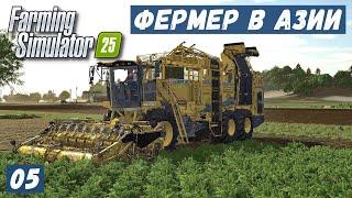 FS 25 - ФЕРМЕР в АЗИИ.  Уборка СВЕКЛЫ.  Новый ЭЛЕВАТОР. Работяга ЧУДИТ. Еду где хочу # 05