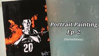 Portrait Painting Ep.2 | Painting Abstract Portrait | Portrait Art Process