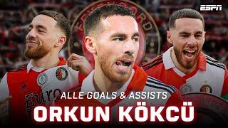 Alle GOALS & ASSISTS van Orkun Kökcü in de Eredivisie ️