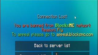 How to  get banned in blocksmc under 1 minute!