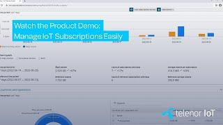 IoT Management Portal Demo from Telenor IoT