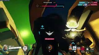 Dva gets stuck cause she can't crouch